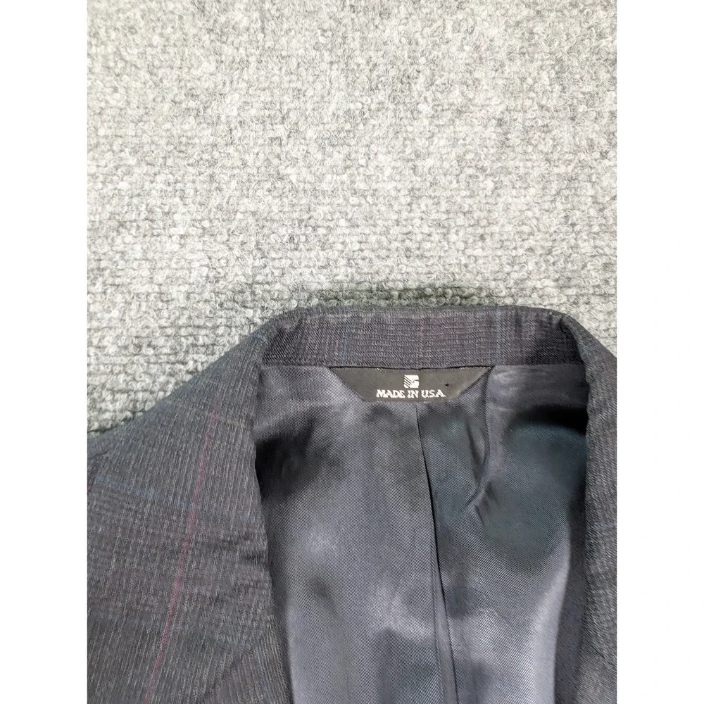Polo University Club Ralph Lauren Blazer Mens 40R Grey Glen Check Sport Coat USA